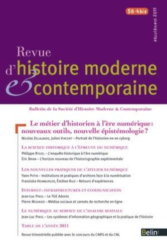 Emprunter Revue d'histoire moderne et contemporaine Tome 58 N° 4 bis, supplément 2011 : Le métier d'historien livre