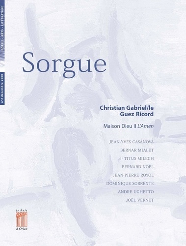 Emprunter SORGUE N°2 : JANVIER 2001 livre