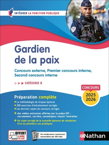 Emprunter Gardien de la paix. Concours externe, Premier concours interne, Second concours interne Catégorie B, livre