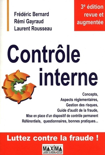 Emprunter Contrôle interne. 3e édition revue et augmentée livre