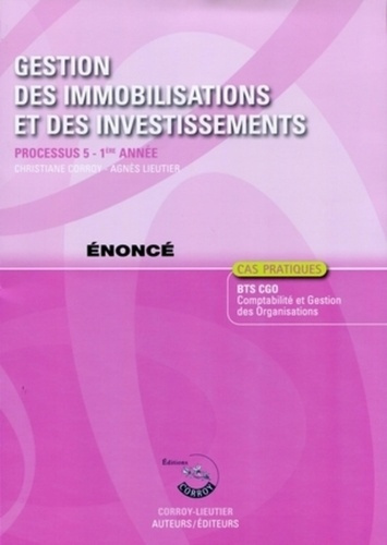 Emprunter GESTION DES IMMOBILISATIONS ET DES INVESTISSEMENTS. ENONCE PROCESSUS 5-1RE ANNEE livre