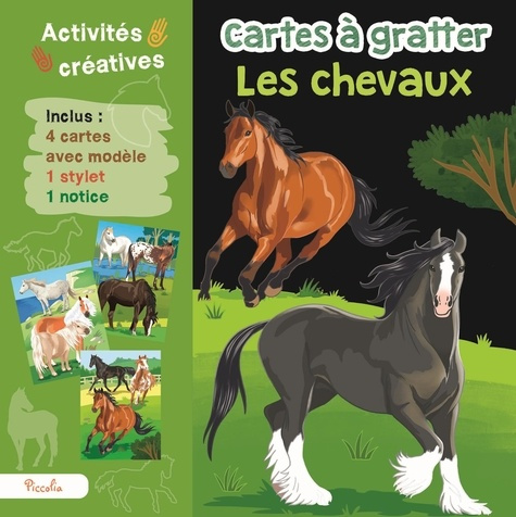 Emprunter Les chevaux. Inclus : 4 cartes avec modèle, 1 stylet, 1 notice livre