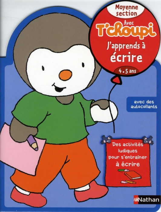 Emprunter J'apprends à écrire Moyenne section avec T'choupi. 4-5 ans livre