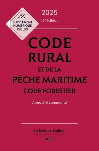 Emprunter Code rural et de la pêche maritime ; Code forestier. Annoté & commenté, Edition 2025-2026 livre