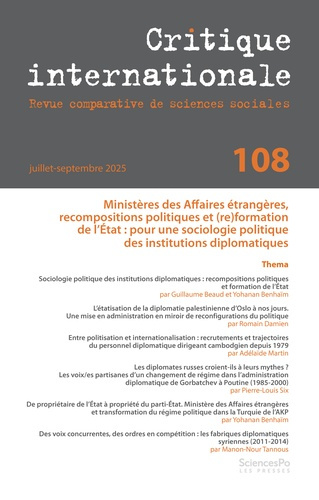 Emprunter Critique internationale N° 108 livre