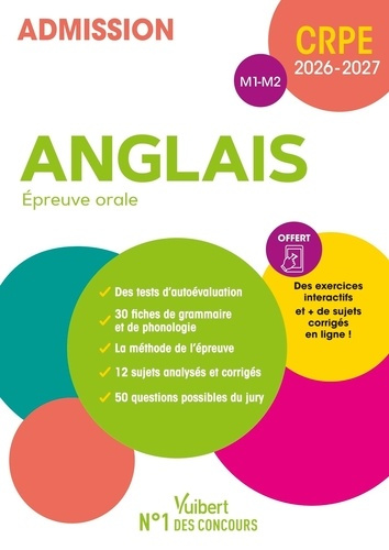 Emprunter Anglais CRPE. Epreuve orale , Edition 2026-2027 livre