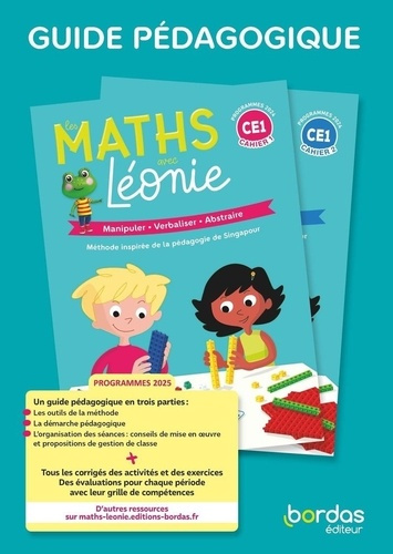 Emprunter Les maths avec Léonie CE1. Guide pédagogique, Edition 2025 livre