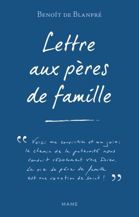 Emprunter Lettre aux pères de famille livre