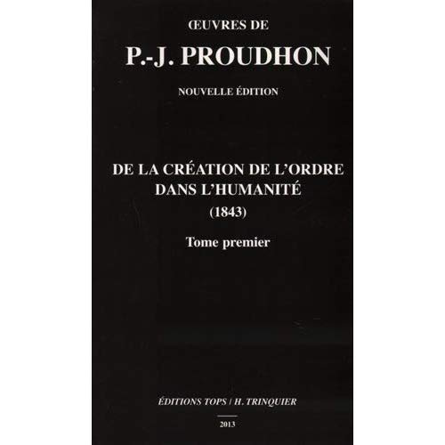 Emprunter De la création de l'ordre dans l'humanité T01 livre