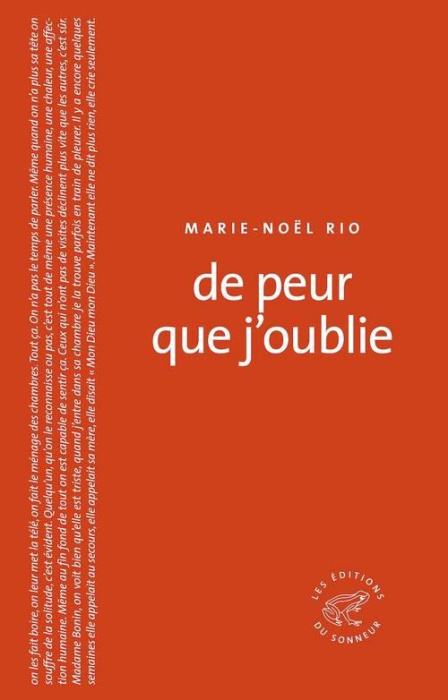 Emprunter De peur que j'oublie livre