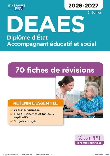 Emprunter DEAES Diplôme d'Etat Accompagnant éducatif et social. 70 Fiches de révisions, Edition 2026-2027 livre
