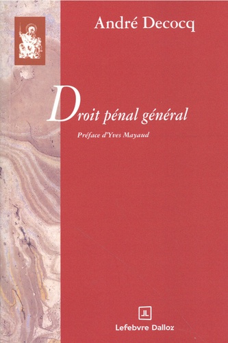Emprunter Droit pénal général livre