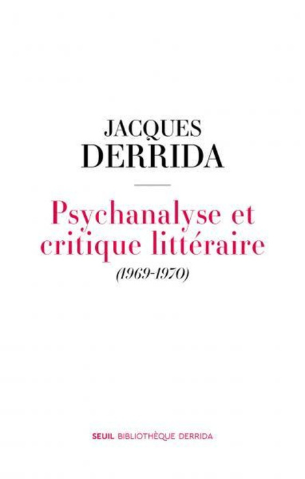 Emprunter Psychanalyse et critique littéraire. (1969-1970) livre