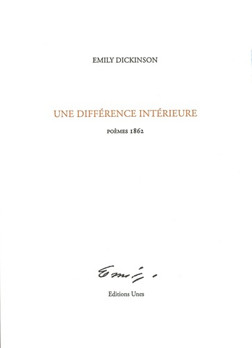 Emprunter Une différence intérieure. Poèmes 1862, Edition bilingue français-anglais livre
