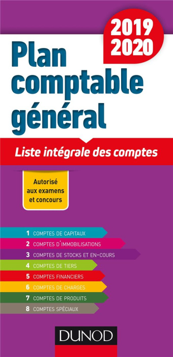 Emprunter Plan comptable général. Liste intégrale des comptes, Edition 2019-2020 livre