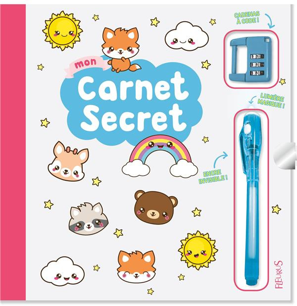 Emprunter Mon carnet secret Kawaii. Avec un cadenas à code et un stylo à encre invisible et lumière magique livre