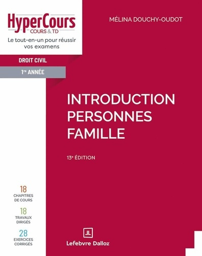 Emprunter Droit civil 1re année. Introduction, personnes, famille, 13e édition livre