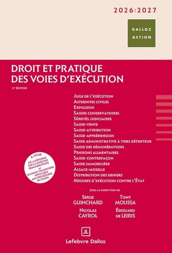 Emprunter Droit et pratique des voies d'exécution. Edition 2026-2027 livre