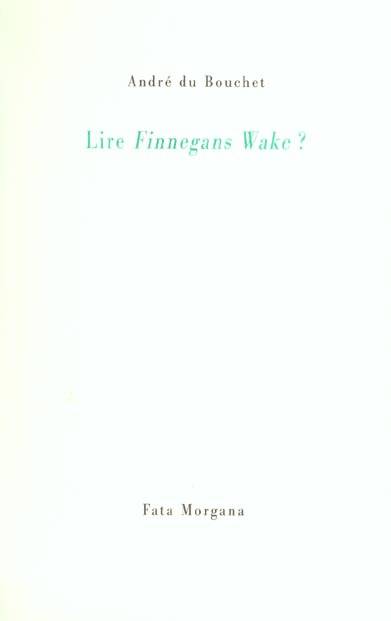 Emprunter Lire Finnegans Wake ? livre