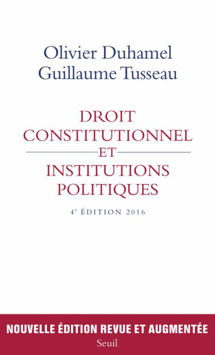 Emprunter Droit constitutionnel et institutions politiques. 4e édition livre