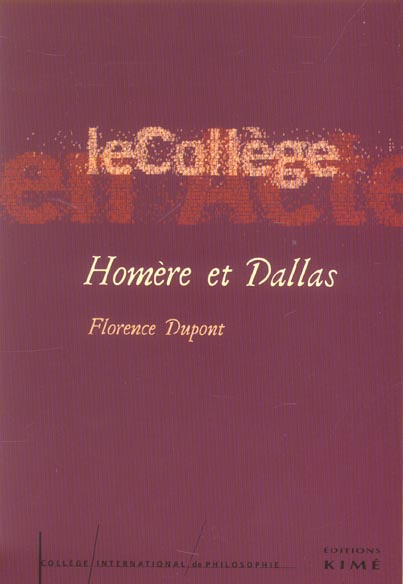 Emprunter Homère et Dallas. Introduction à une critique anthropologique livre