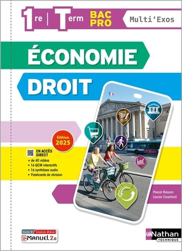 Emprunter Economie-Droit 1re/Tle Bac Pro Multi'Exos. Livre licence élève, Edition 2025 livre