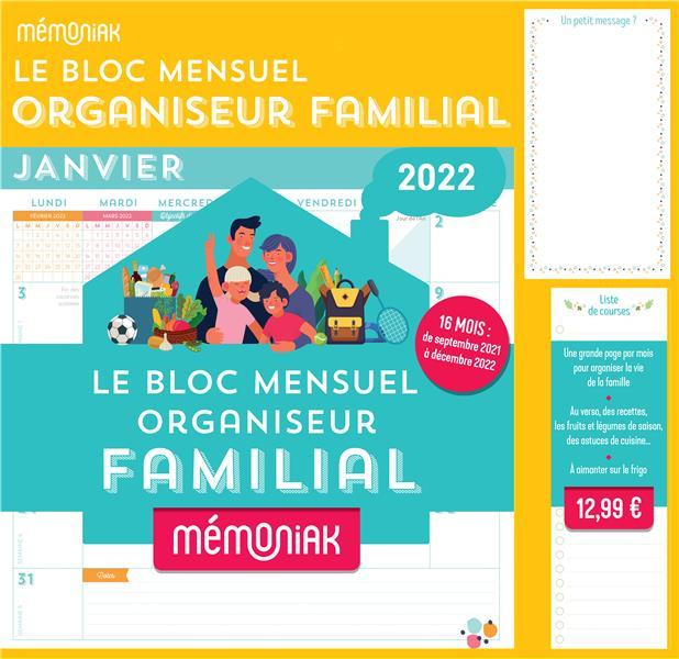Emprunter Le bloc mensuel organiseur familial. Edition 2022 livre