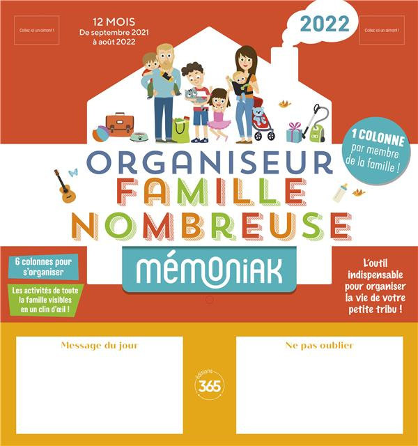 Emprunter Organiseur famille nombreuse. Edition 2021-2022 livre