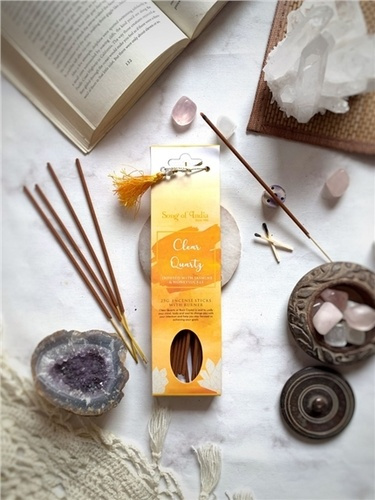 Emprunter Encens Bâton Pierres de guérison Cristal de roche livre