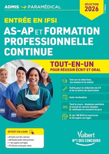 Emprunter Entrée en IFSI AS-AP et formation professionnelle continue Tout-en-un. Edition 2026 livre