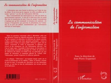 Emprunter La communication de l'information. Actes du colloque de Metz, mars 1995 livre