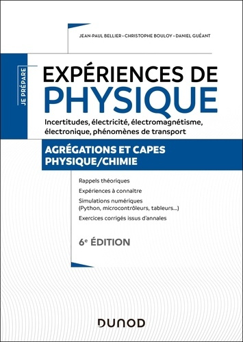 Emprunter Expériences de physique. Incertitudes, électricité, électromagnétisme, électronique, phénomènes de t livre