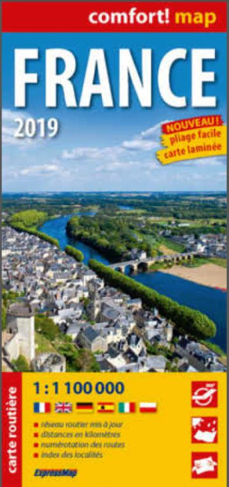 Emprunter FRANCE 2019 1/1M1 (COMFORT! MAP, CARTE LAMINEE) livre