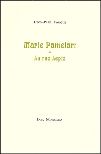 Emprunter Marie Pamelart ou La rue Lepic livre