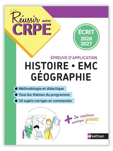 Emprunter Histoire Géographie EMC. Epreuve d'application, Edition 2026-2027 livre
