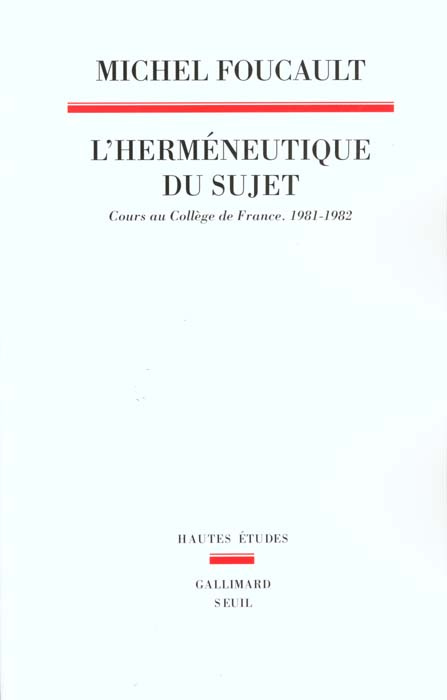 Emprunter L'herméneutique du sujet. Cours au Collège de France (1981-1982) livre