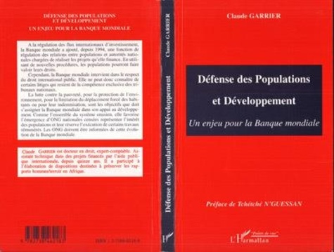 Emprunter Défense des populations et développement. Un enjeu pour la Banque mondiale livre