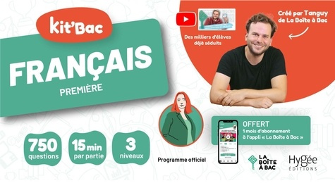 Emprunter Kit'Bac Français Première générale et technologique. 350 cartes, 750 questions et un mois d'abonneme livre
