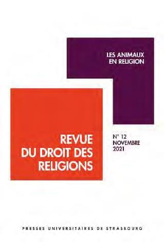 Emprunter Revue du droit des religions N° 12, novembre 2021 : Les animaux en religion livre