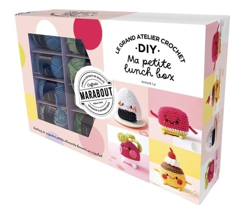 Emprunter Le grand atelier crochet DIY - Ma petite lunch box. Ce coffret contient : 10 pelotes de fil 100% cot livre