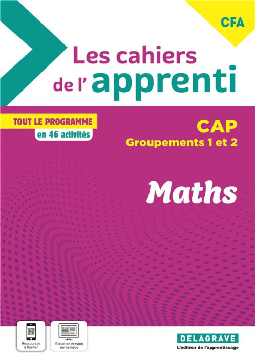 Emprunter Maths CAP groupements 1 et 2 Les cahiers de l'apprenti. Edition 2024 livre