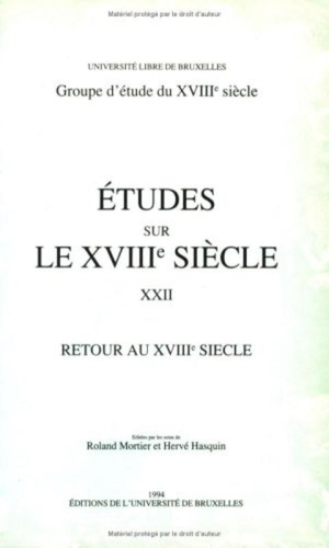 Emprunter Retour au XVIIIe siècle livre