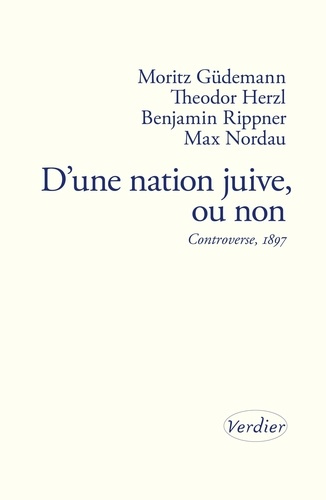 Emprunter D'une nation juive, ou non. Controverse, Vienne, 1897 livre