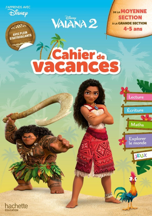 Emprunter Cahier de vacances Vaiana 2. De la Moyenne Section à la Grande Section, Edition 2025 livre