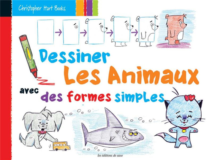 Emprunter Dessiner les animaux avec des formes simples. Crée des animaux amusants avec des cercles, des carrés livre