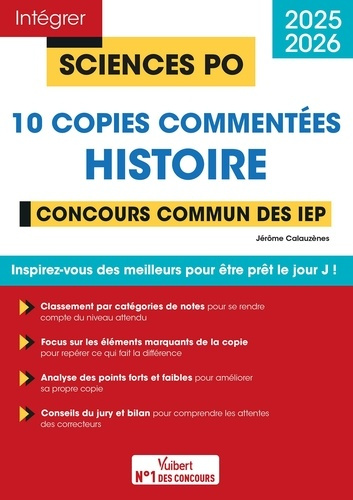 Emprunter Histoire. 10 copies commentées, Edition 2025-2026 livre
