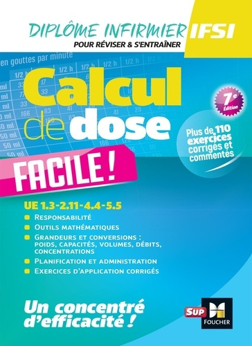 Emprunter Calcul de dose Facile ! UE 1.3-2.11-4.4-5.5, 7e édition livre