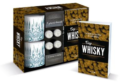 Emprunter Easy whisky. Coffret avec 2 verres à whisky, 4 pierres à glaçons diamants et un guide de référence livre