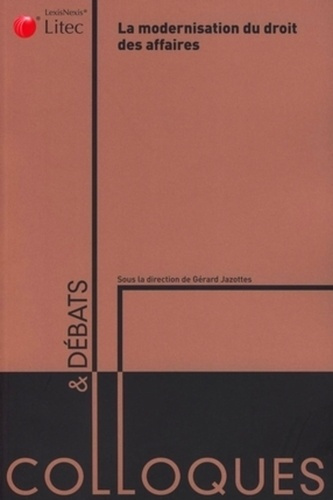 Emprunter La modernisation du droit des affaires livre