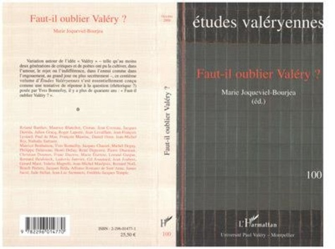 Emprunter Faut-il oublier Valéry ?. 100 livre
